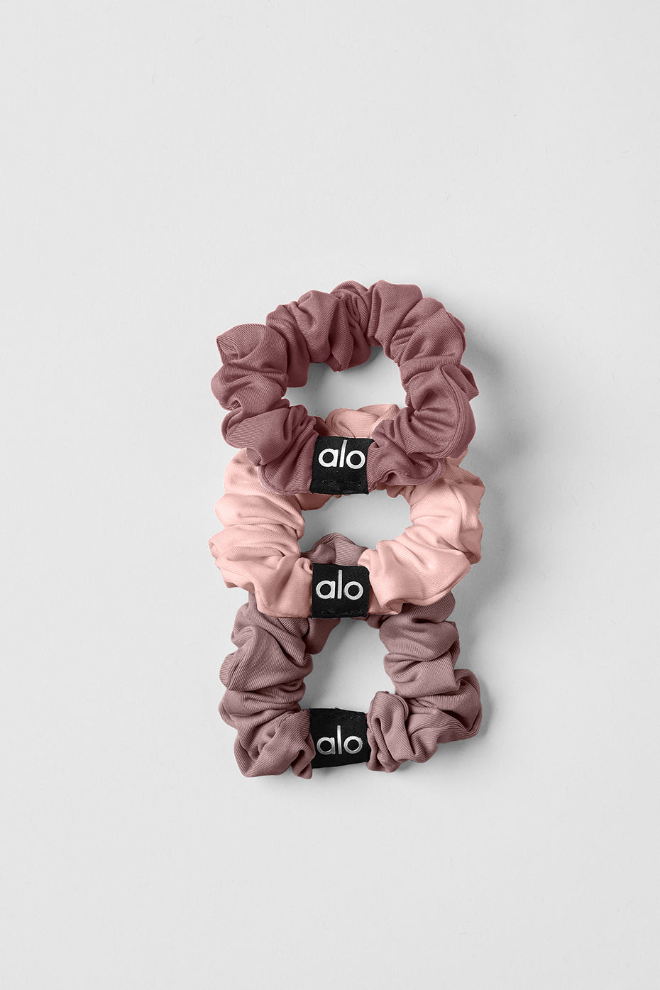 Mushroom mini scrunchie displayed on a stylish hairdo.