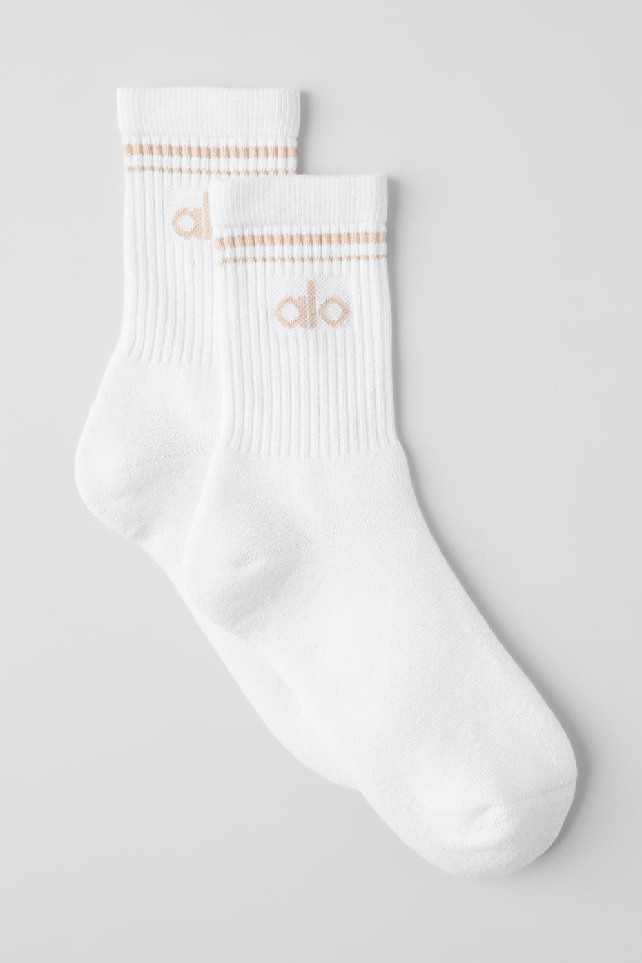 Close-up of Classic Unisex Half-Crew Throwback Socks showcasing the soft fabric and stripe detail.