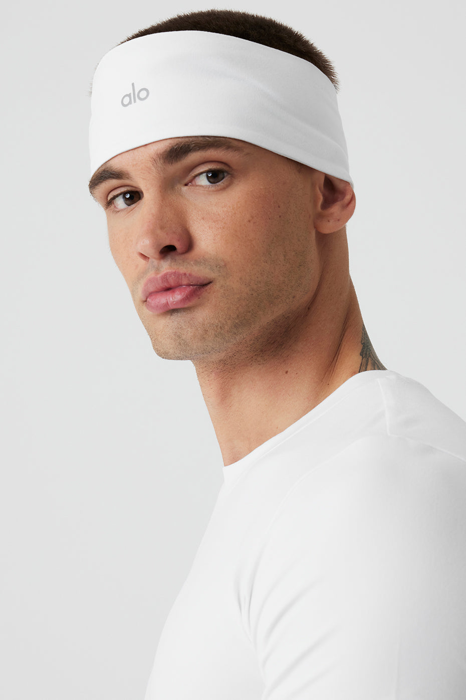 Top view of the extra wide headband, emphasizing its stylish design.