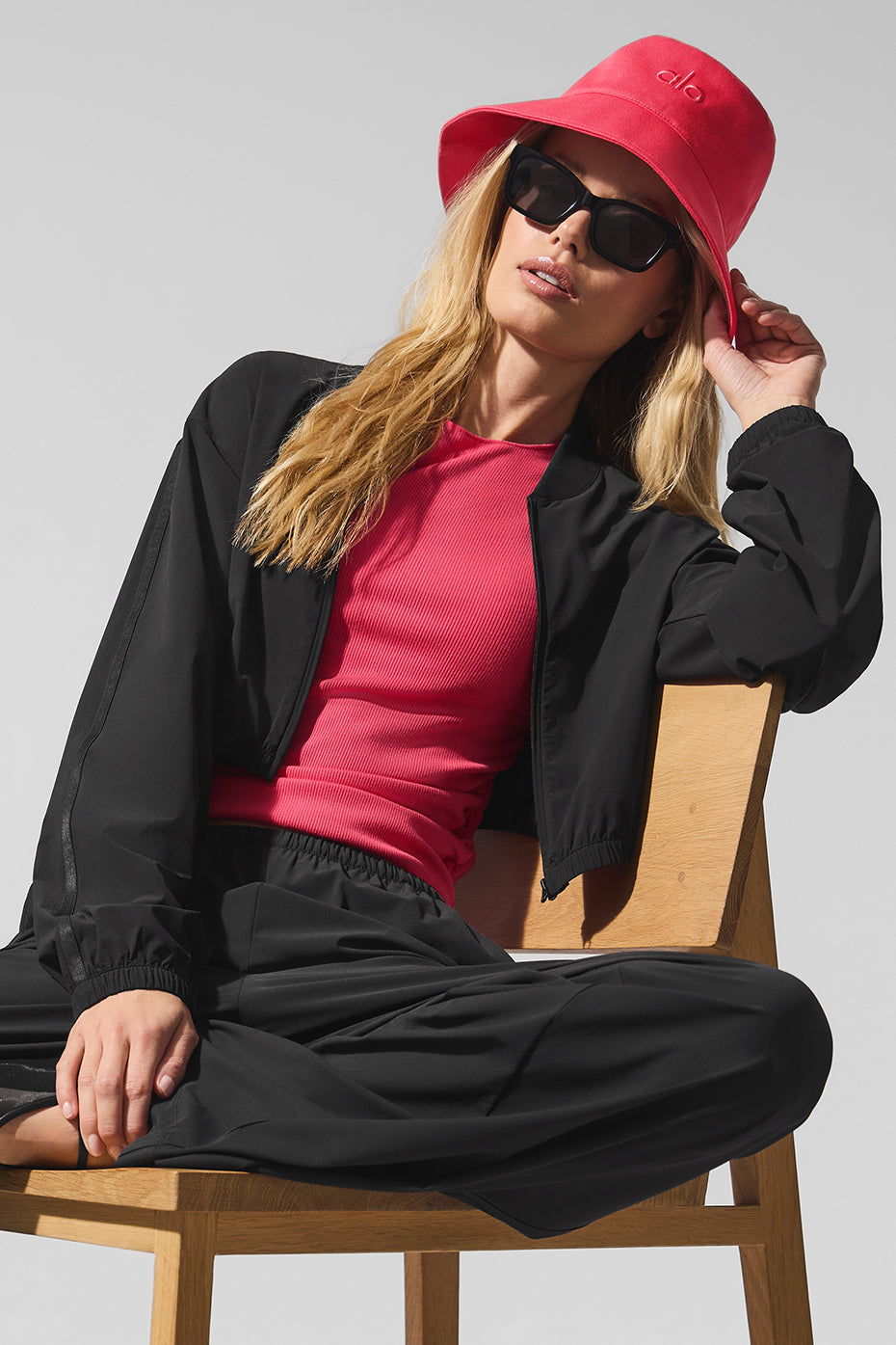 Close-up of adjustable sweatband inside the cotton twill bucket hat