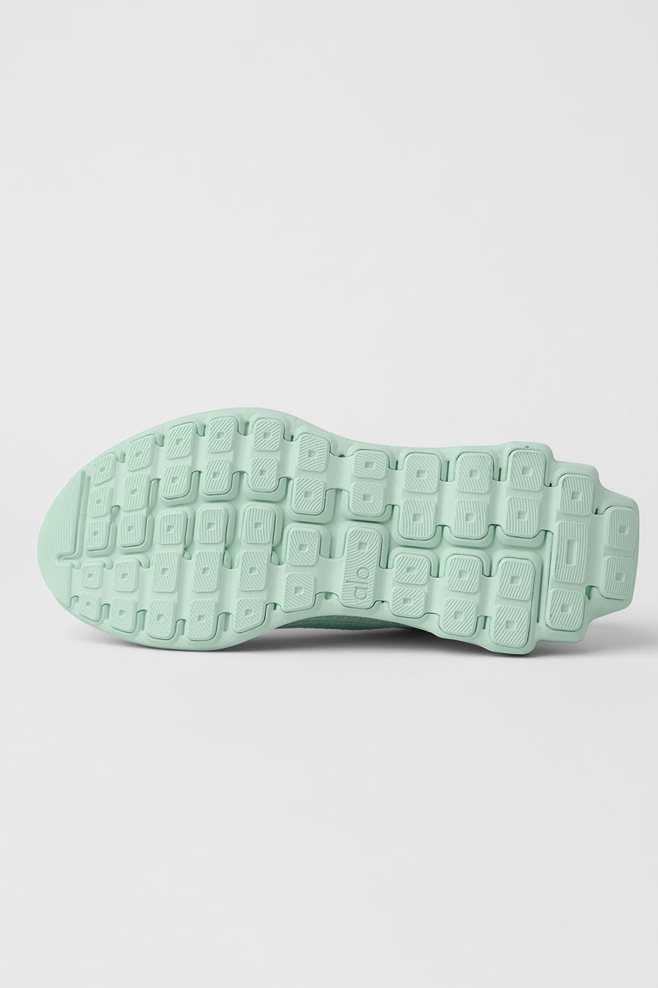 Close-up of recycled mesh upper and heel support