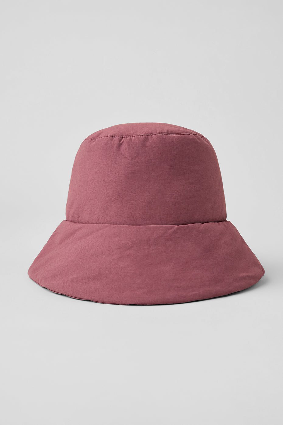 Close-up of adjustable drawstring and puff embroidery on bucket hat