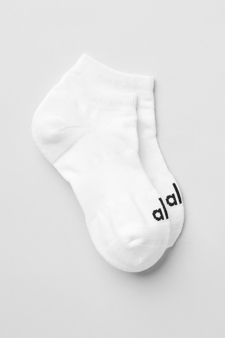 Top view showing the breathable knit and structured toe of the street socks