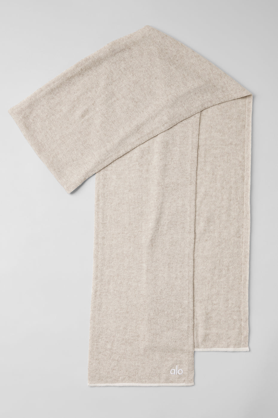 Close-up texture shot of black cashmere scarf woven with fine detail