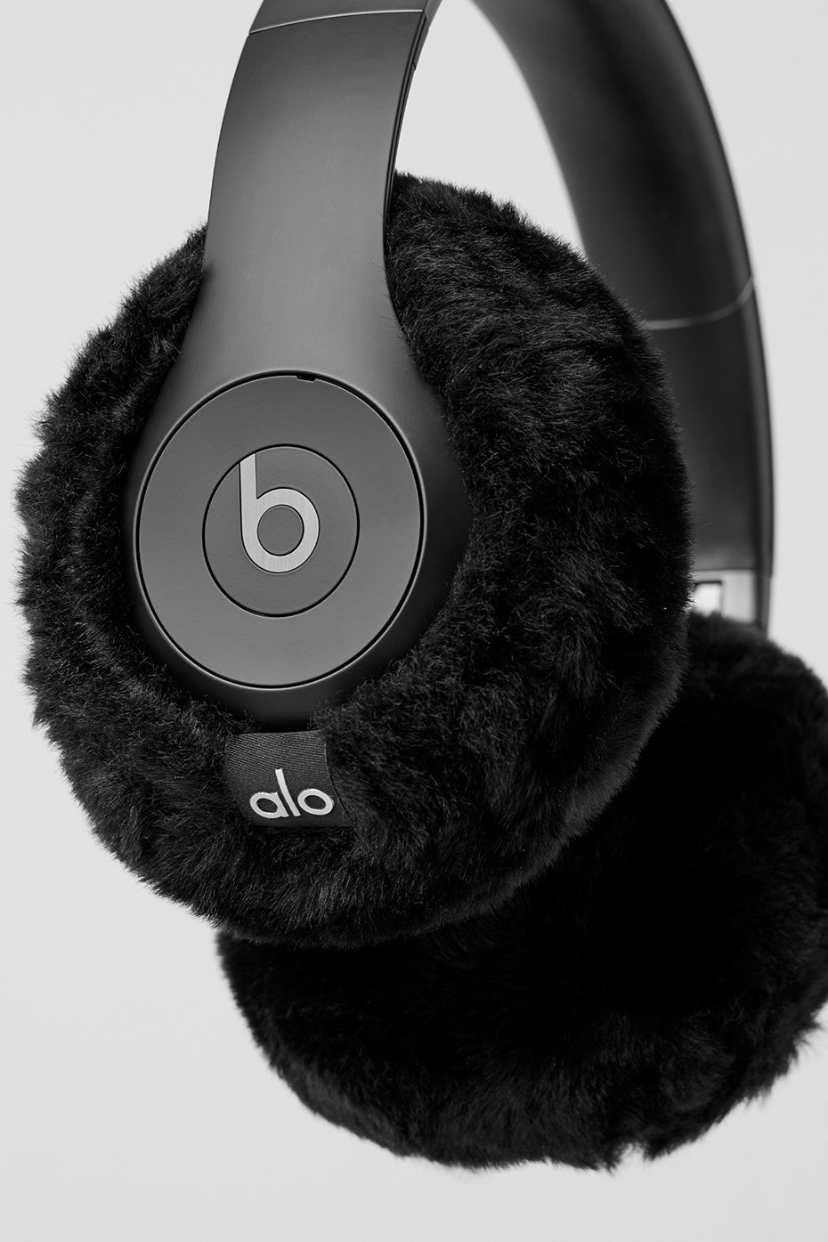 Close-up of Beats Studio Pro headphones showcasing sleek design.
