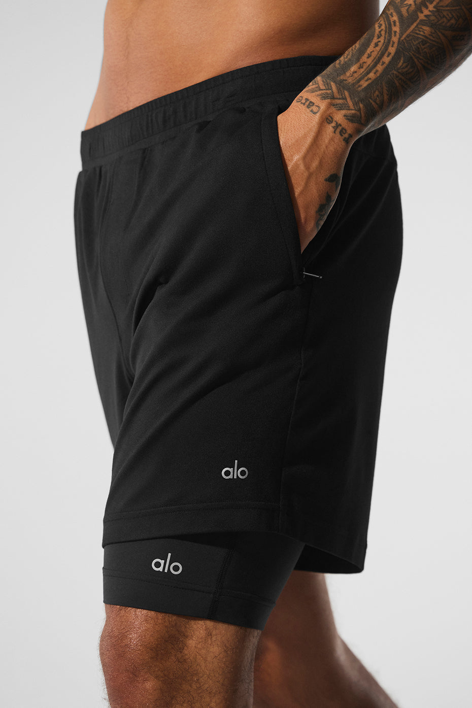 Back view of the Conquer React Performance Shorts, perfect for active women.