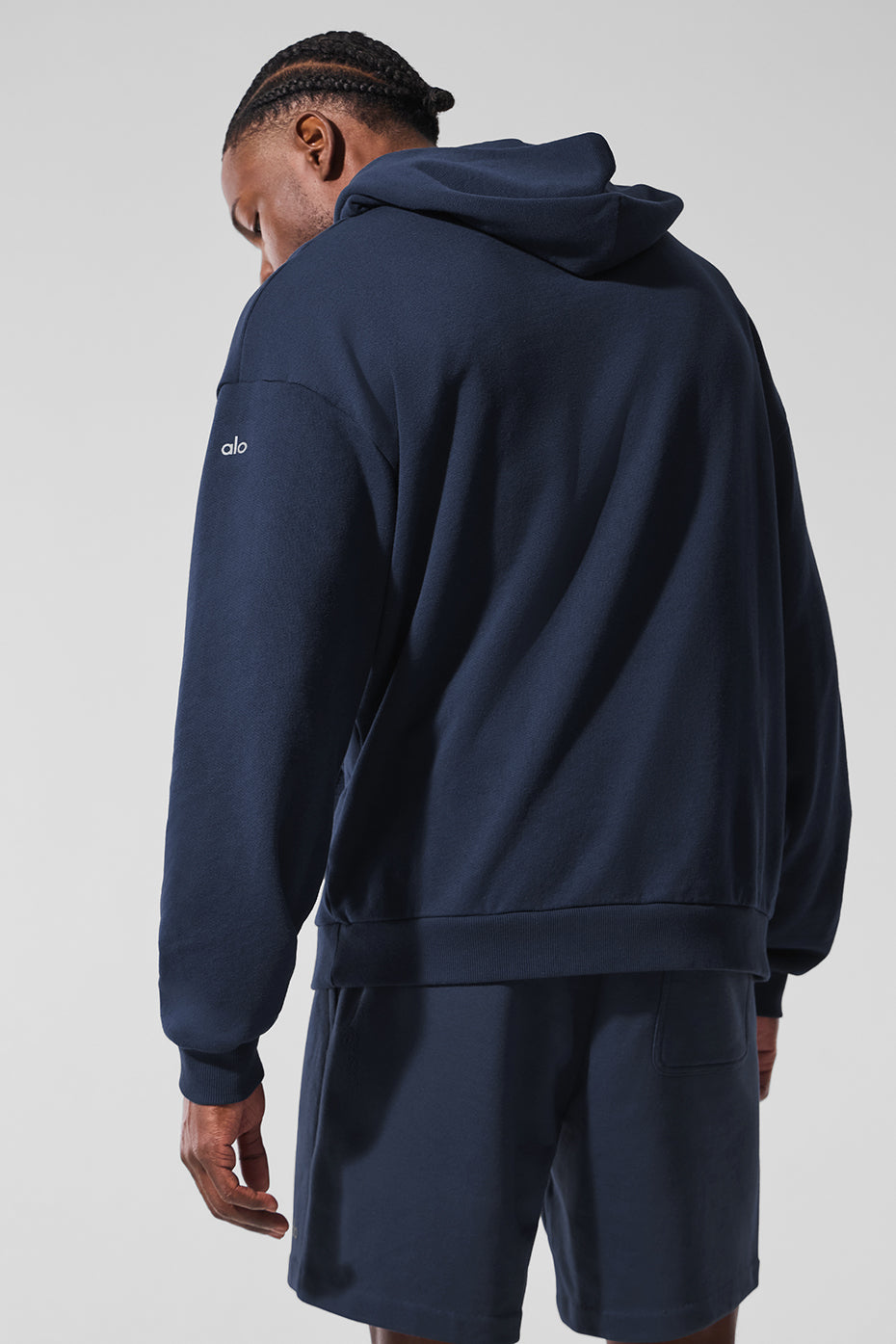 Essential comfort hoodie styled for a casual night out.