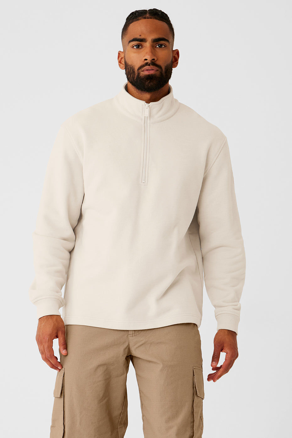Burlebo heavyweight hooded sweatshirt worn during outdoor training.