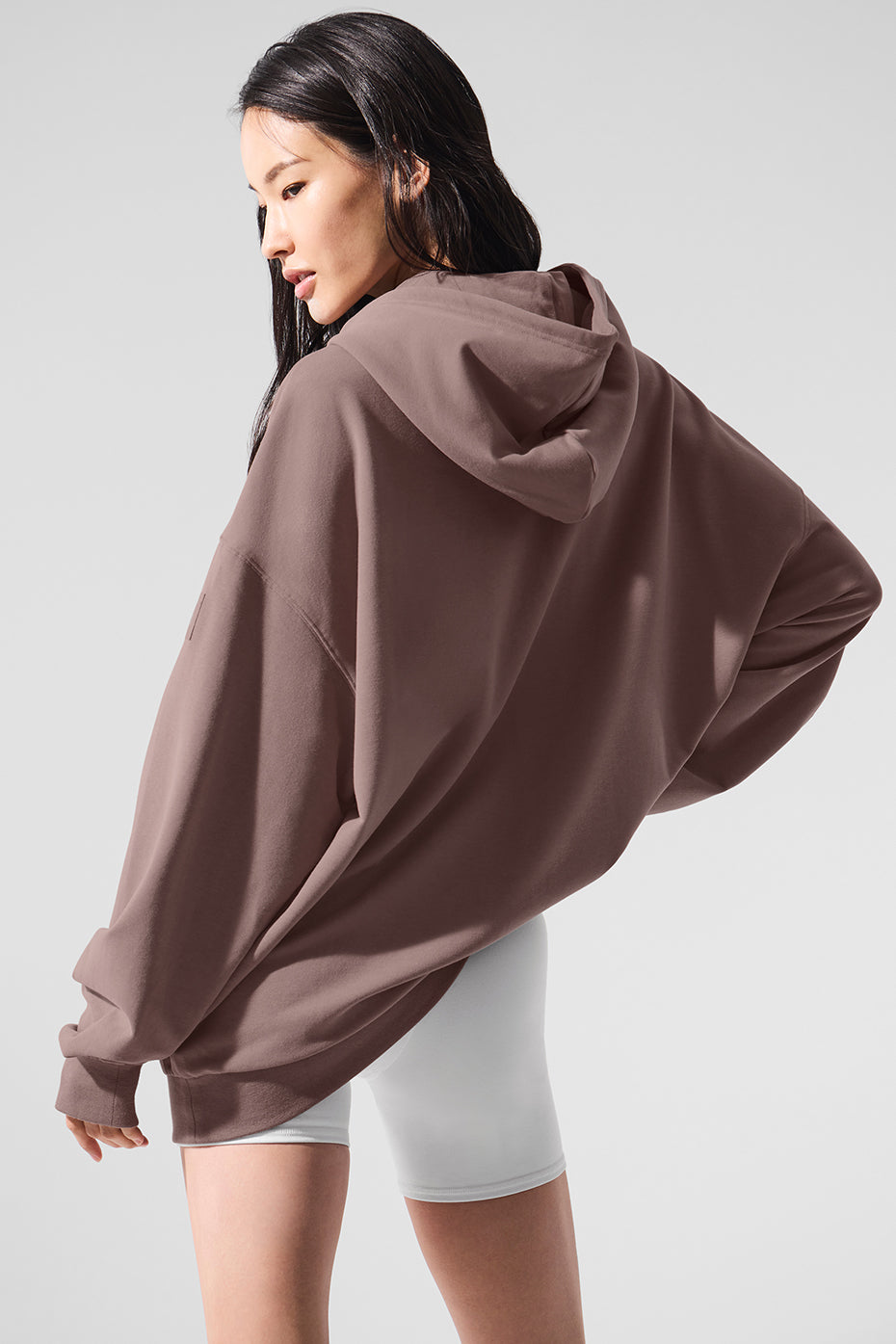Close-up of the hoodie showcasing its soft fabric and design.