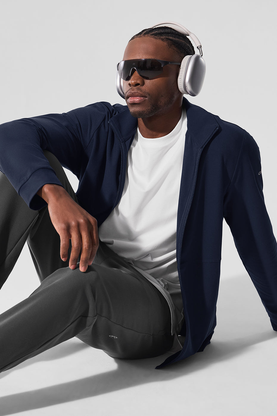 Styled with black leggings and trainers for streetwear look