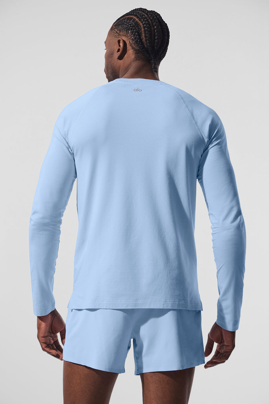 Stylish layering with the mens sweat wicking shirt under a jacket