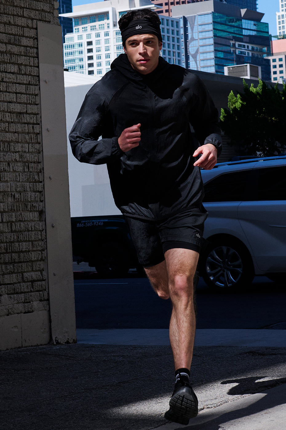 Mens lightweight jacket paired with shorts, perfect for Charlotte fall weather