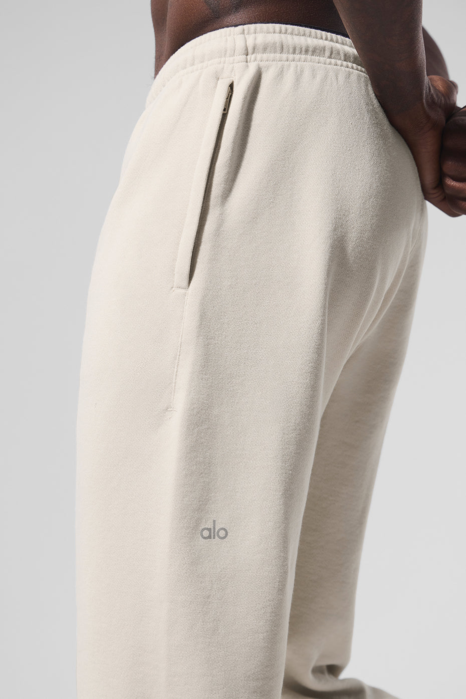 Athleta Chill Sweatpants draped on a chair, showcasing the wide leg design