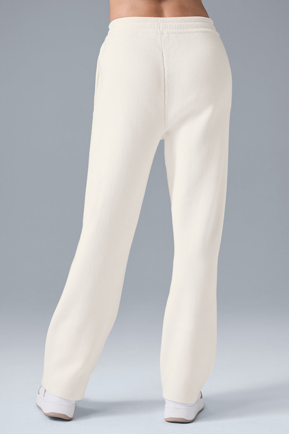 Mens sweatpants styled with casual long sleeve tee for loungewear comfort