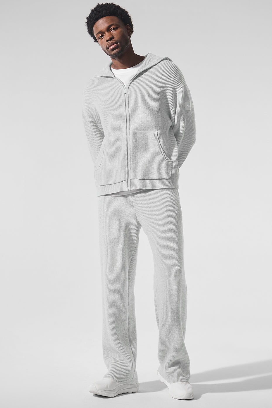 Side profile of comfortable joggers showcasing the drawcord waistband for a perfect fit.