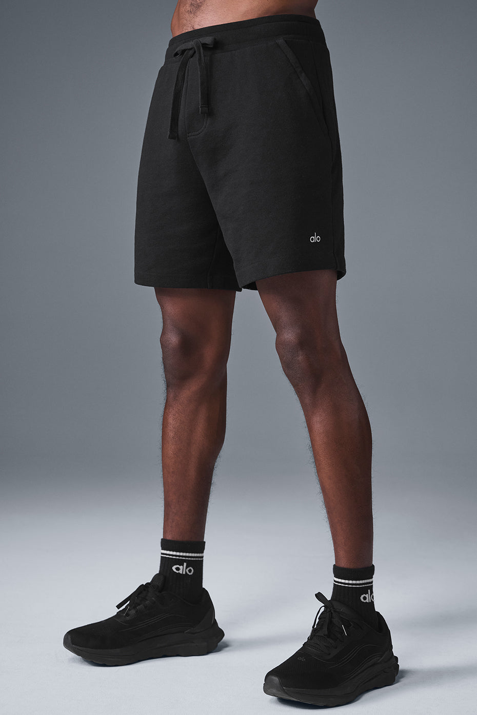 Model wearing Chill Lounge Shorts in a casual setting.