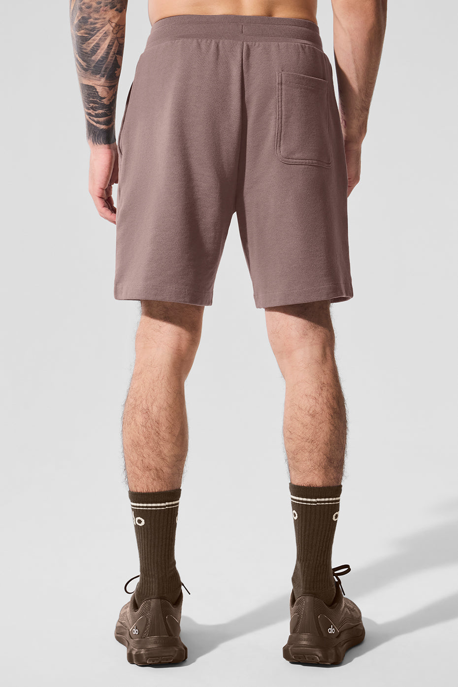 Relaxed fit mens loungewear shorts made of soft French terry fabric