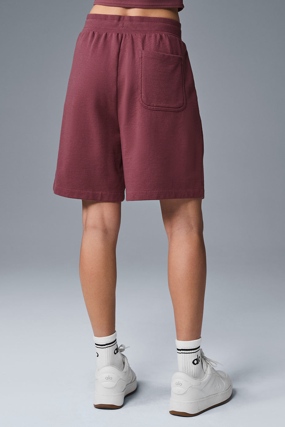 Side view of lounge shorts for lounging, highlighting comfortable fit and fabric