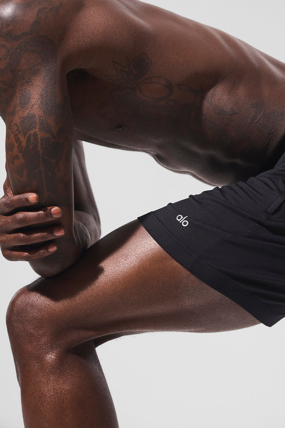 Flat lay of the Conquer React shorts highlighting the fabric texture and design