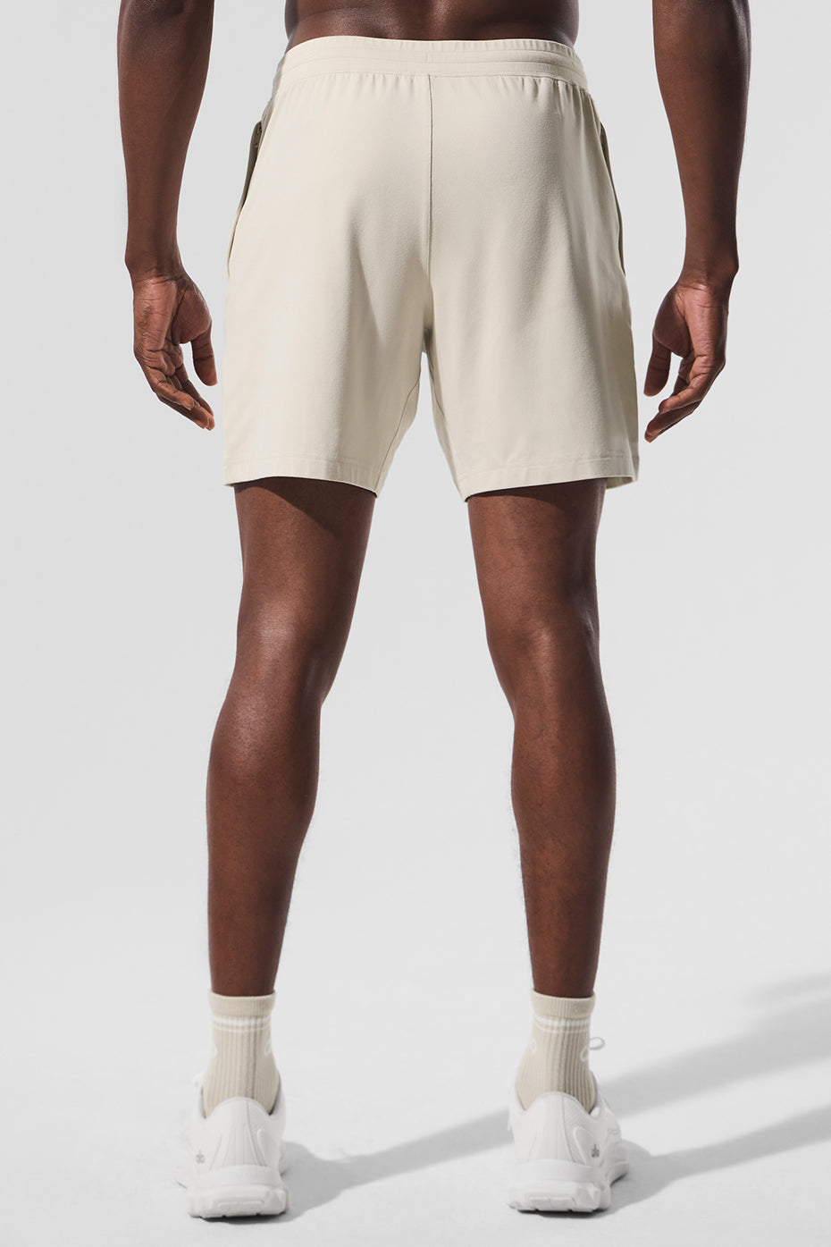 Athlete wearing shorts during a workout session