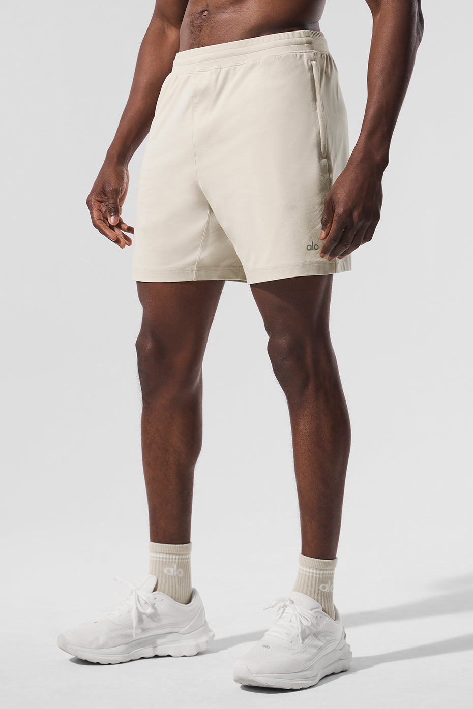 Conquer React Performance Shorts front view on mannequin