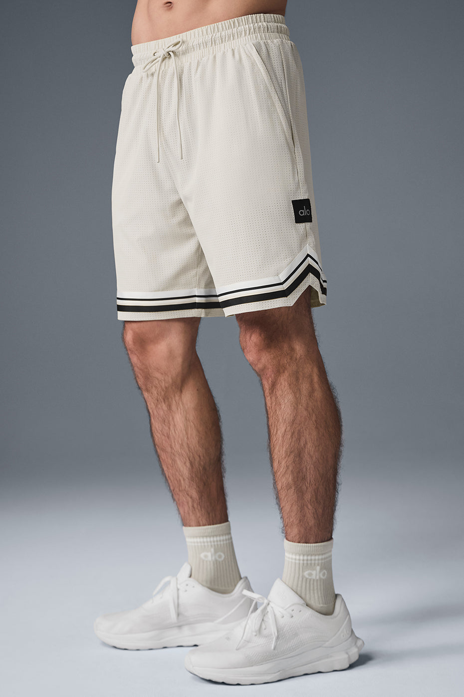 Back view of Traction Arena performance shorts, featuring varsity-inspired detailing.