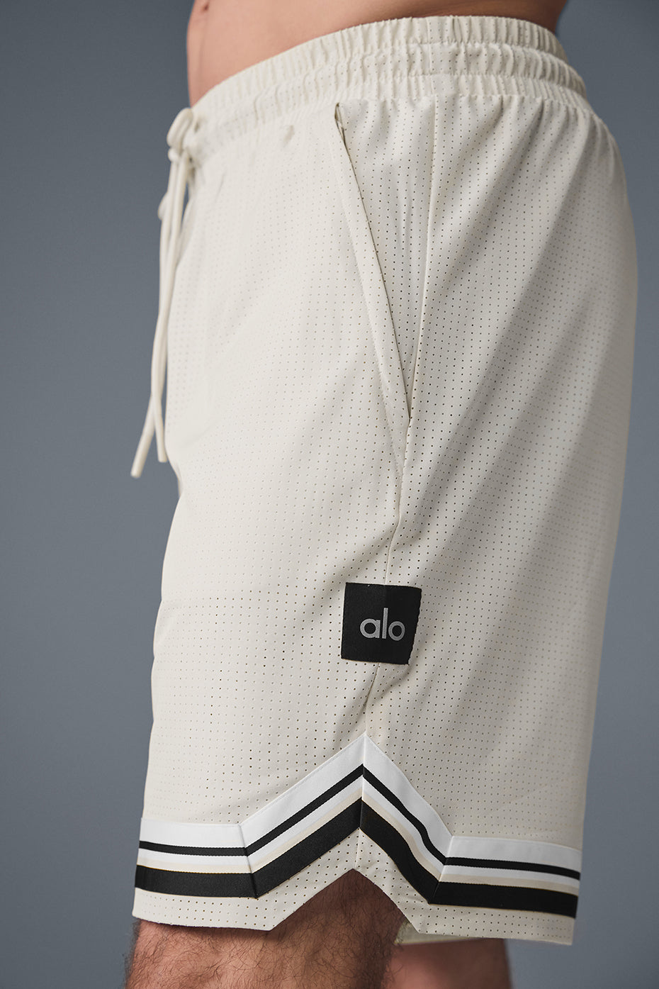 Front view of Traction Arena 9-inch performance shorts, showcasing breathable fabric.
