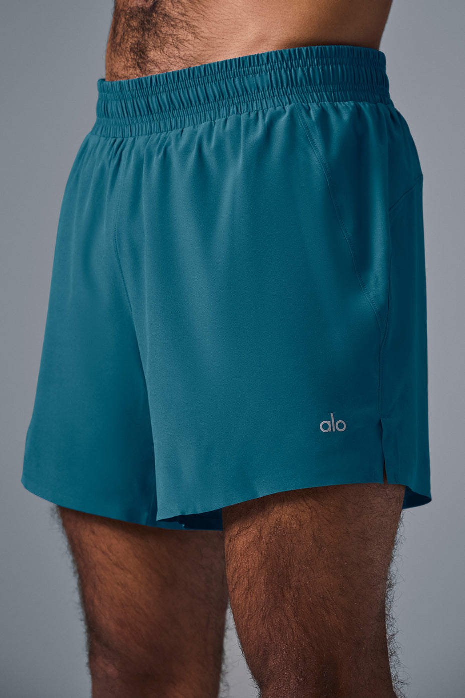 Back view showcasing the sleek design and hidden pocket of the performance shorts.
