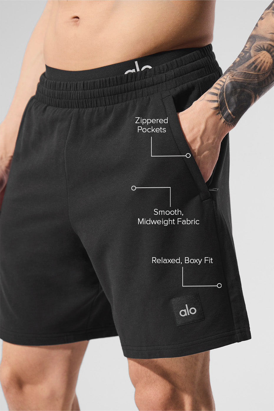 Close-up of ss activewear fabric texture showing soft midweight material suitable for lounging.