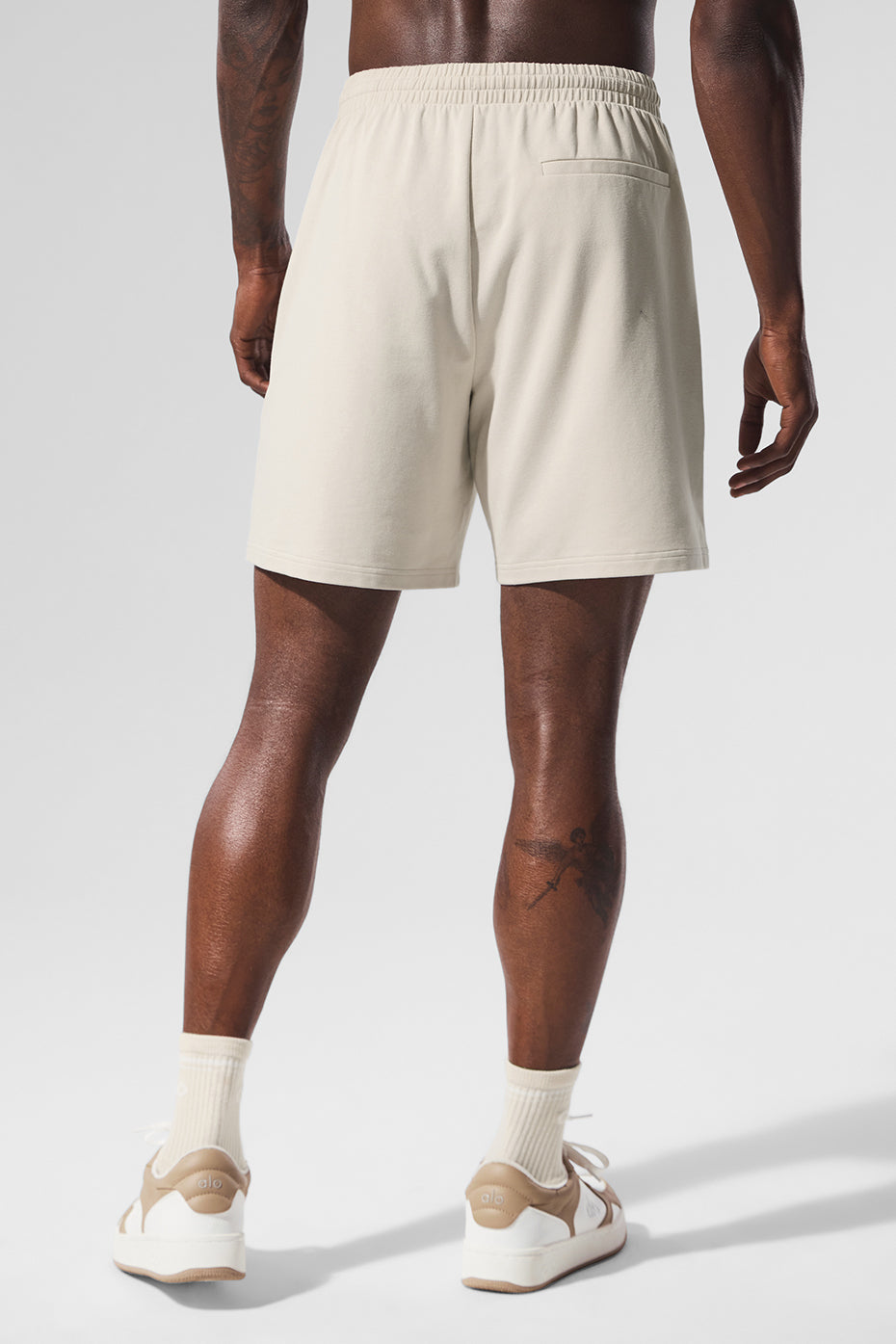 Side view of women’s shorts featuring comfortable waistband and soft fabric