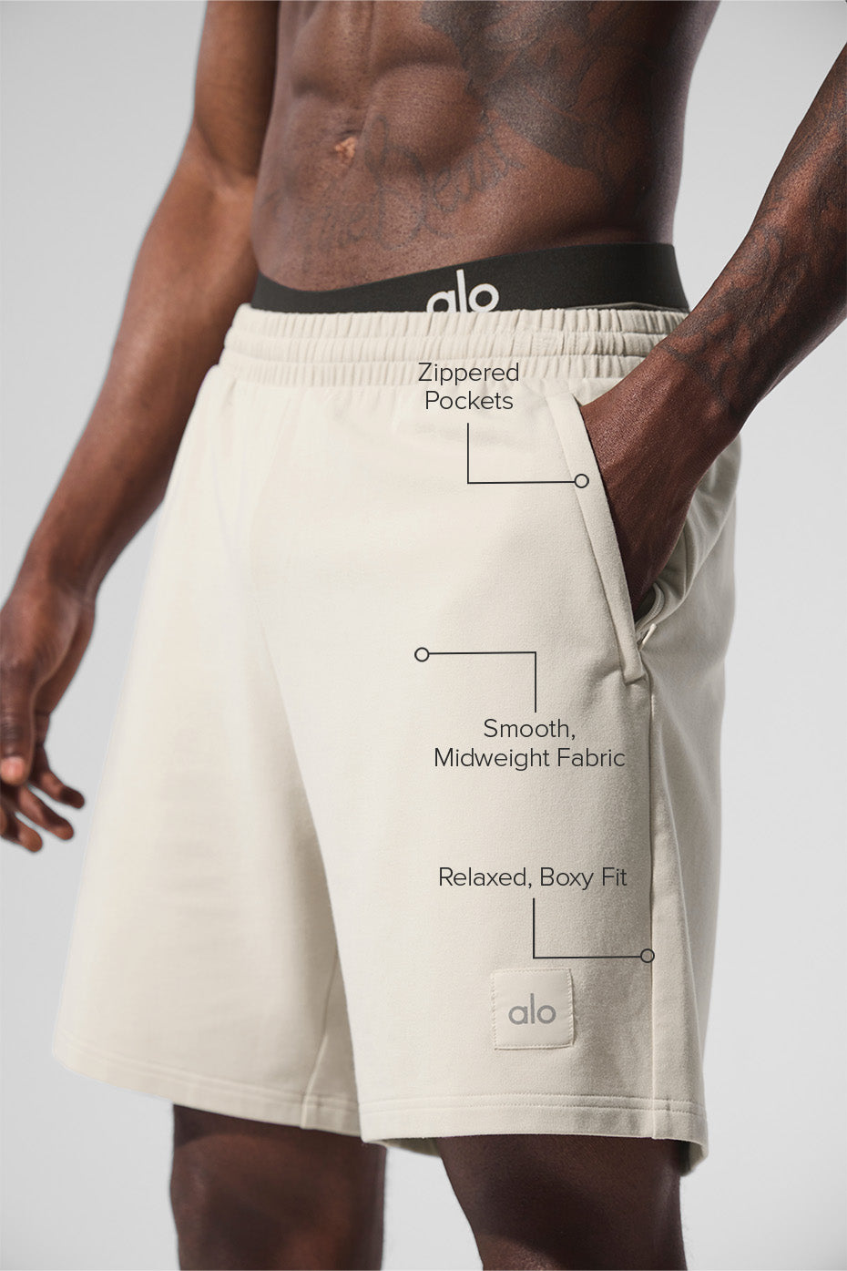 Side view of women’s shorts featuring comfortable waistband and soft fabric