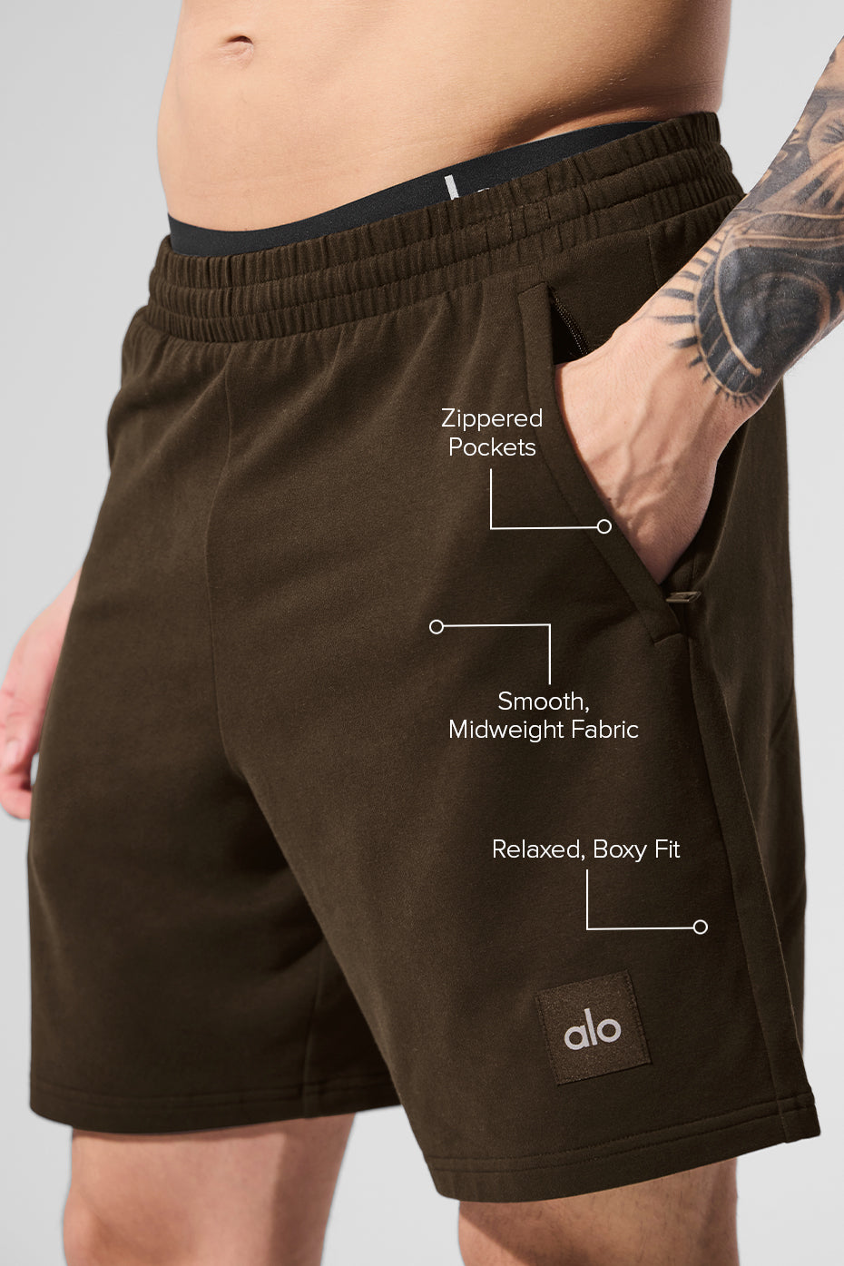 Styled image of womens shorts paired with athletic tops for running or training