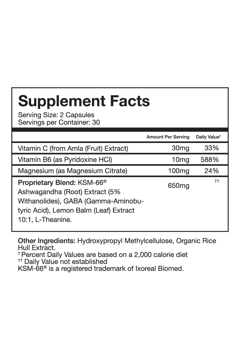 Close-up of ZenEase capsules, showcasing vegan and gluten-free ingredients.