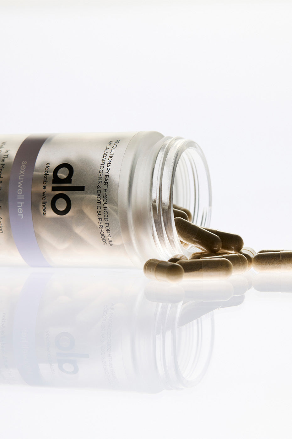 Close-up of Elysium Her Arousal Capsules, perfect for boosting womens sexual health.