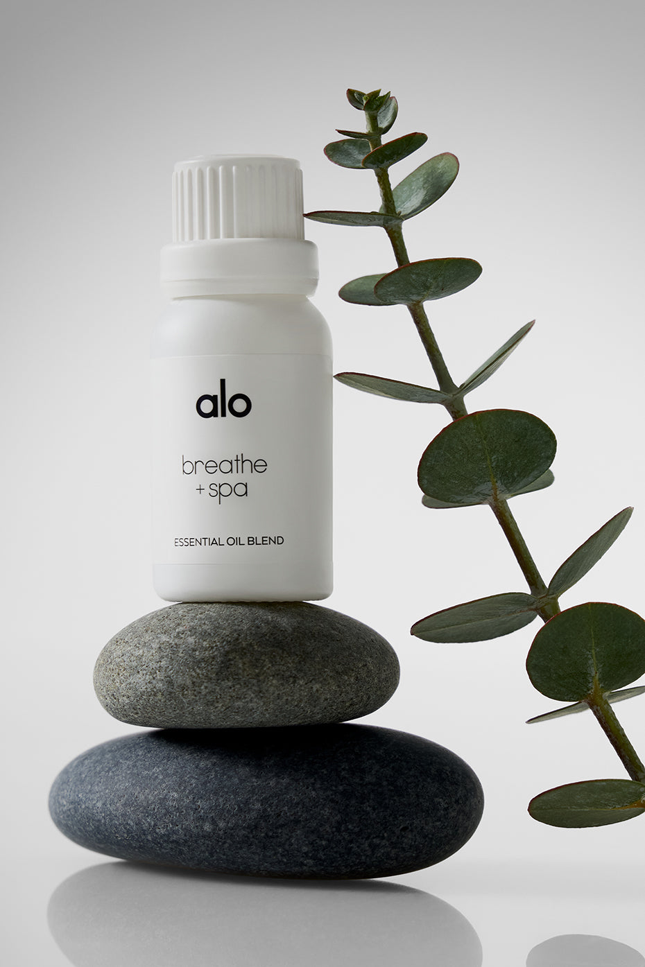 Aromatherapy oils blend with eucalyptus and peppermint for relaxation.