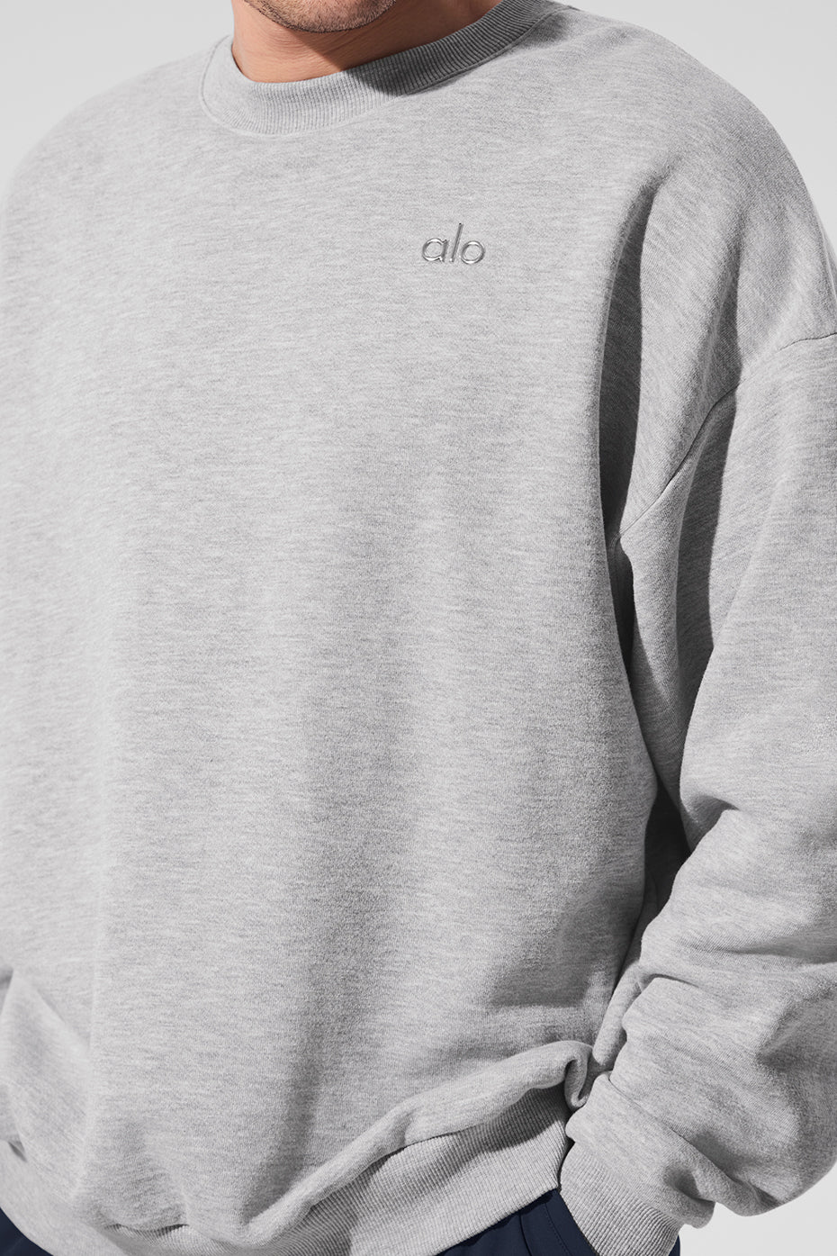 Close-up of fleecy inside of athletic sweatshirt, ideal for comfort clothing lovers.