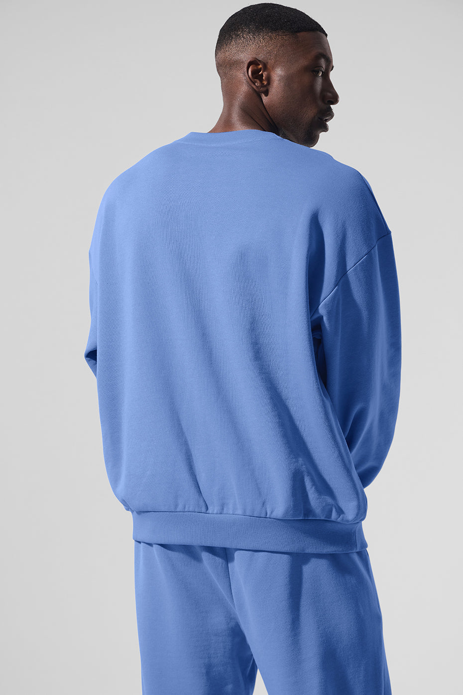 Close-up of the ribbed cuffs and hem of the Accolade comfort sweatshirt.