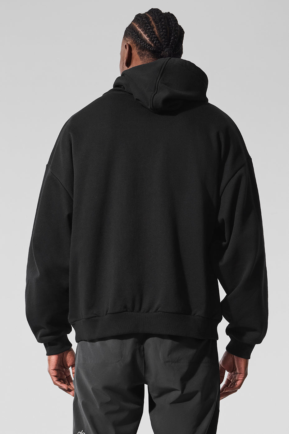 Side angle of the oversized hoodie on a model, perfect for casual outings.