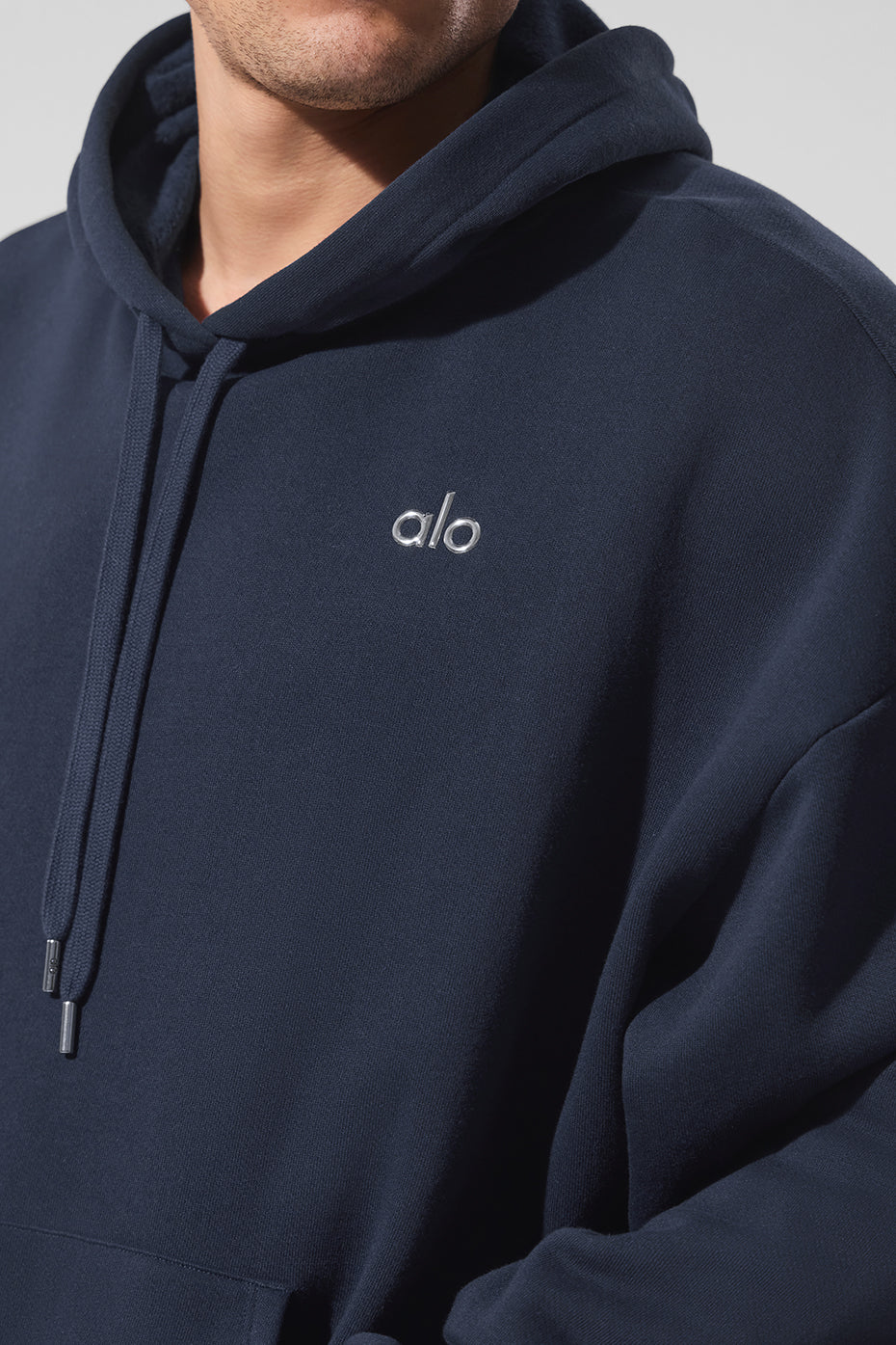 Close-up of kangaroo pocket and cuff ribbing on comfort hoodie