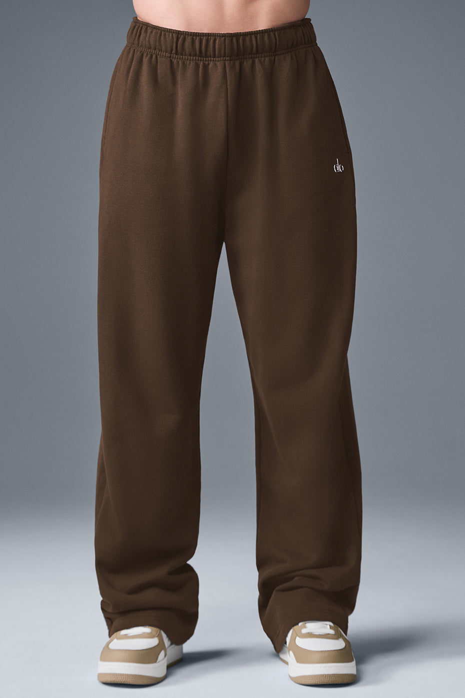 Performance joggers in espresso fabric showing a relaxed fit for active lifestyle