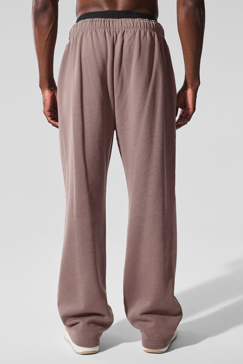 Side view of the Accolade Luxe Sweatpants, highlighting the straight leg design.