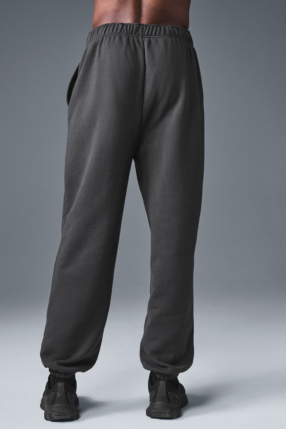 Side view showcasing the relaxed fit of our lounge sweatpants