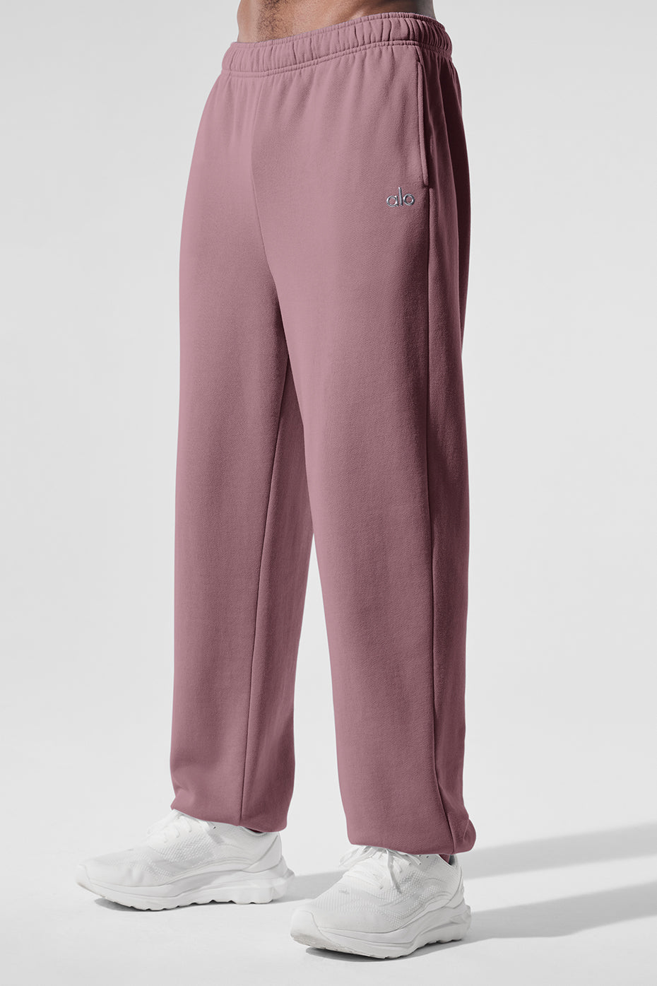 Close-up of fabric texture on comfortable pants for lounge and streetwear