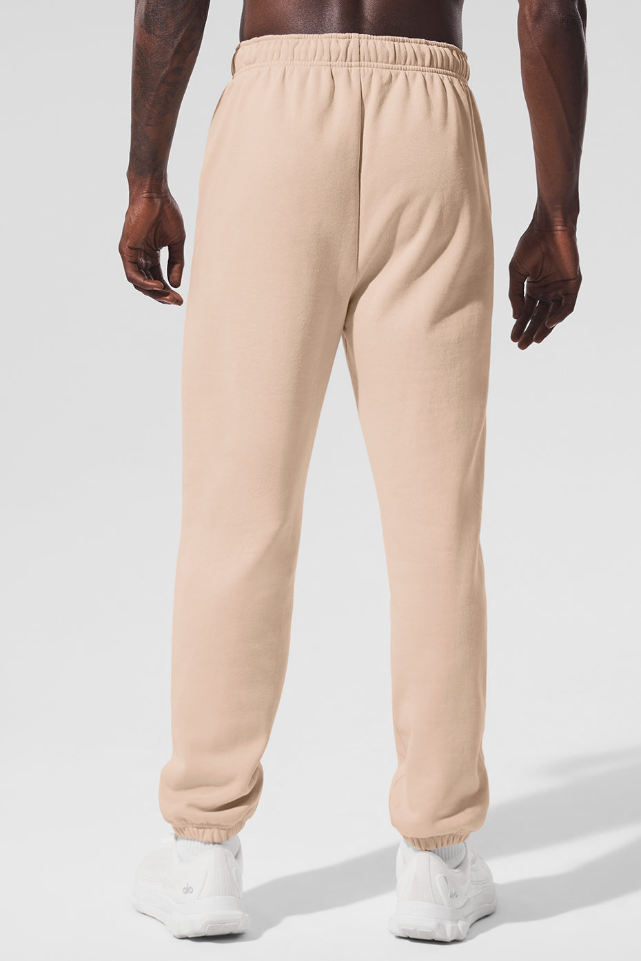 Side view showcasing the relaxed fit of the baggy sweatpants.