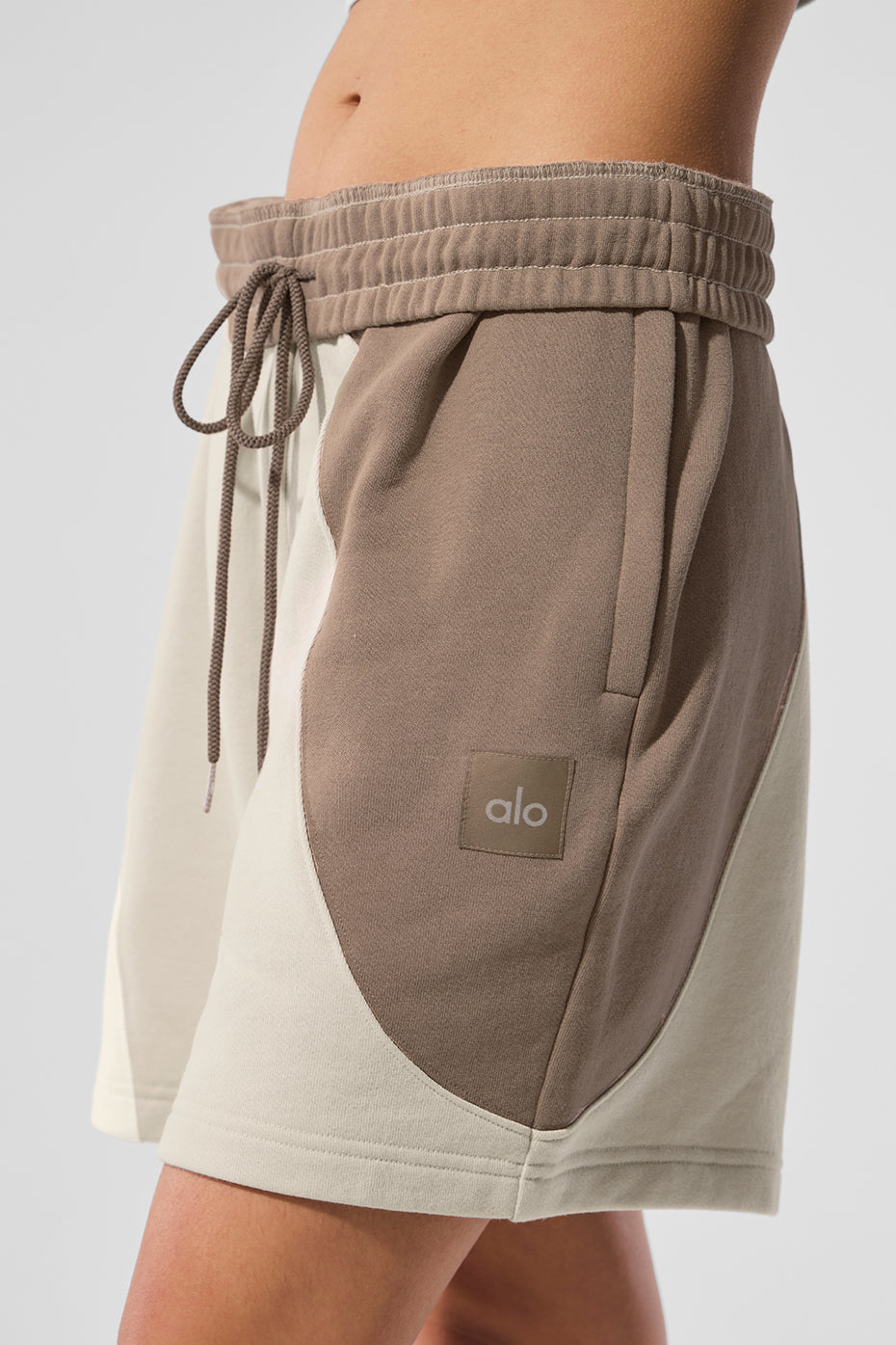 Back view showing fit and fleece texture of s& s activewear shorts