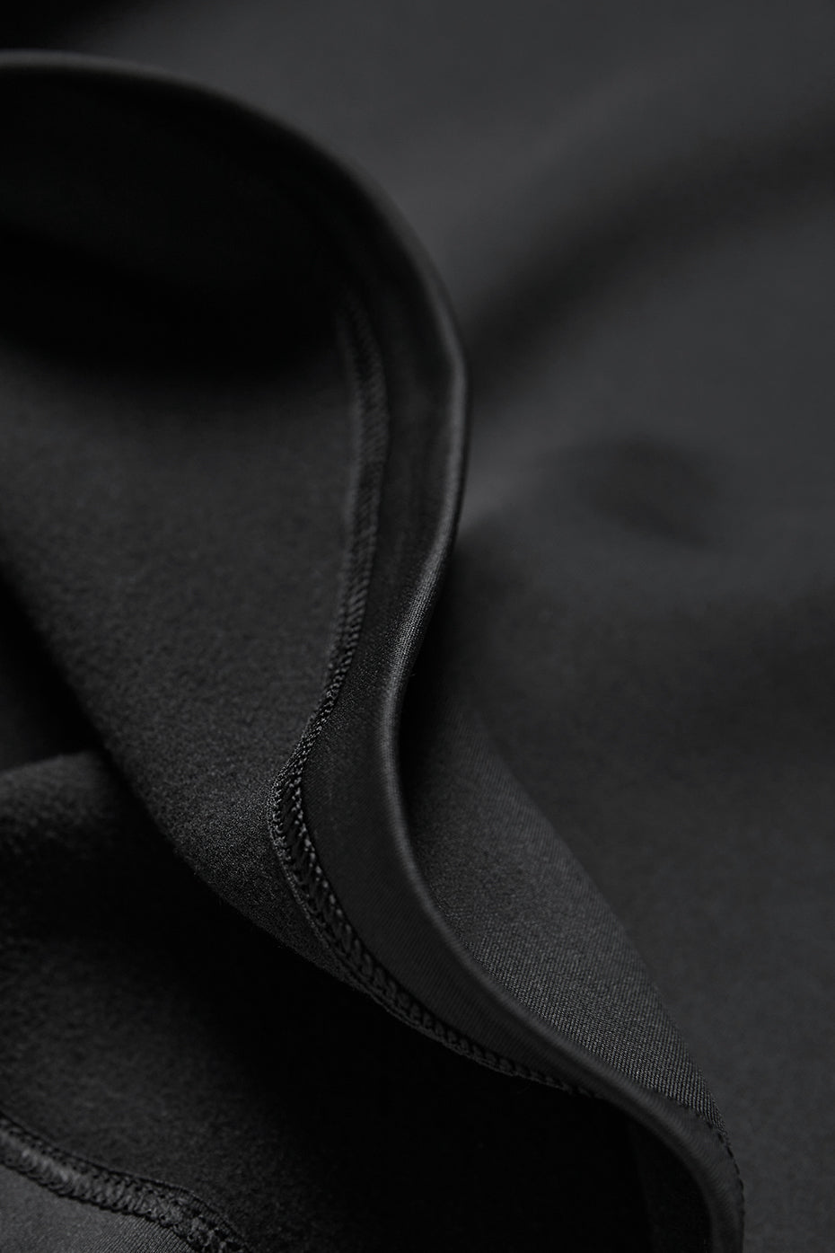 Close-up of the breathable mesh long sleeve top fabric
