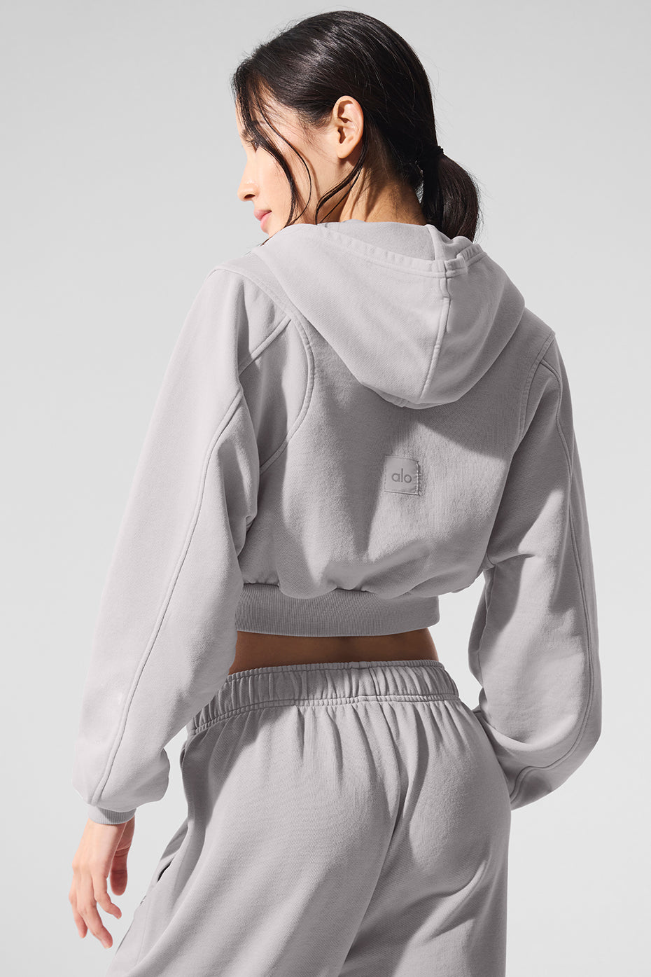Close-up of the fabric texture on the Sweet Escape hoodie