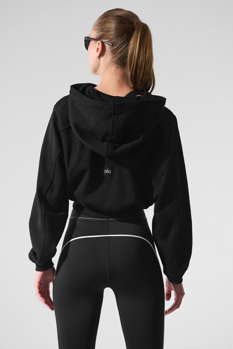 Close-up of fabric texture on a comfort hoodie made from soft Accolade material