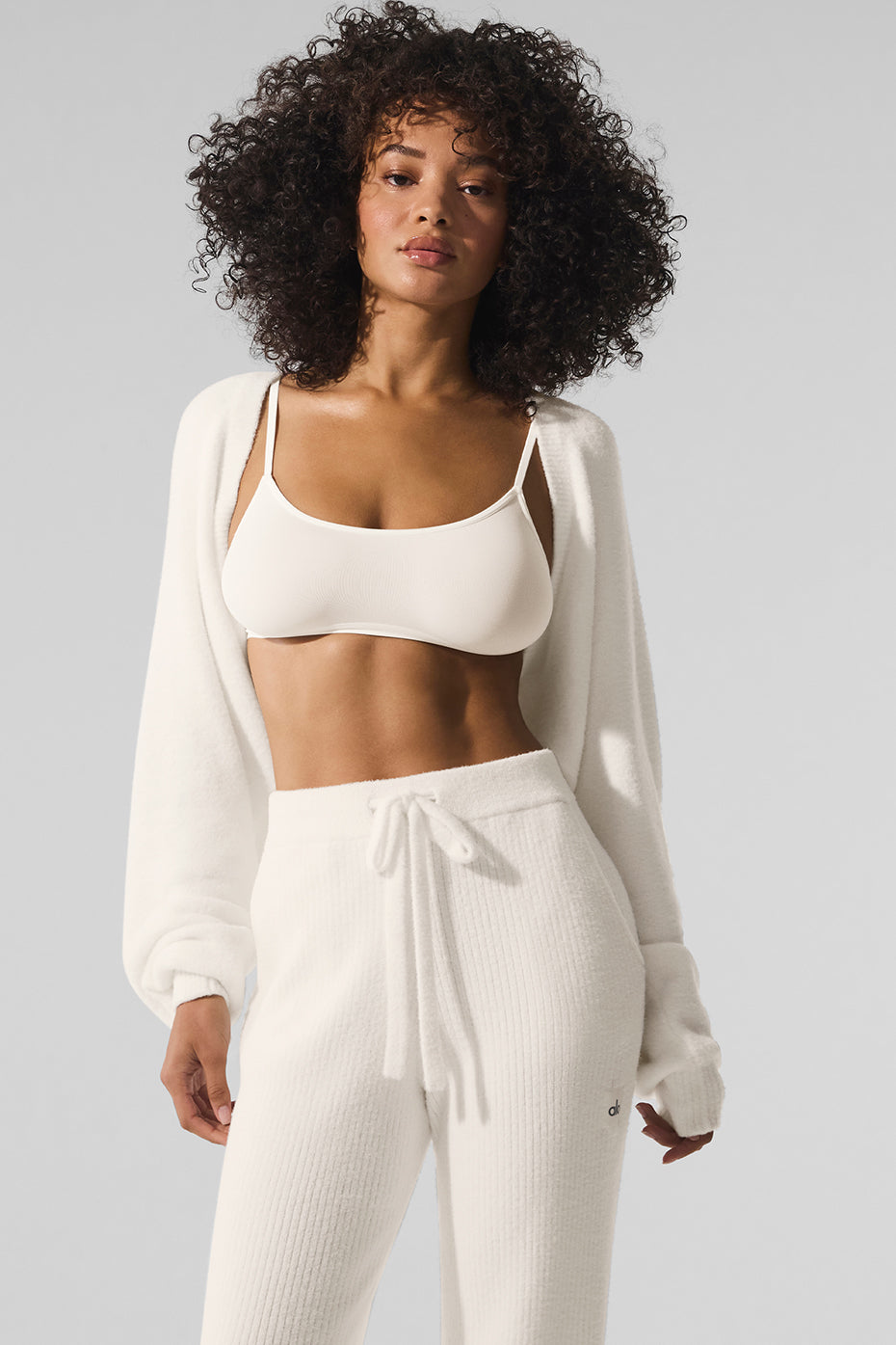 Ballet wrap sweater layered over a dress
