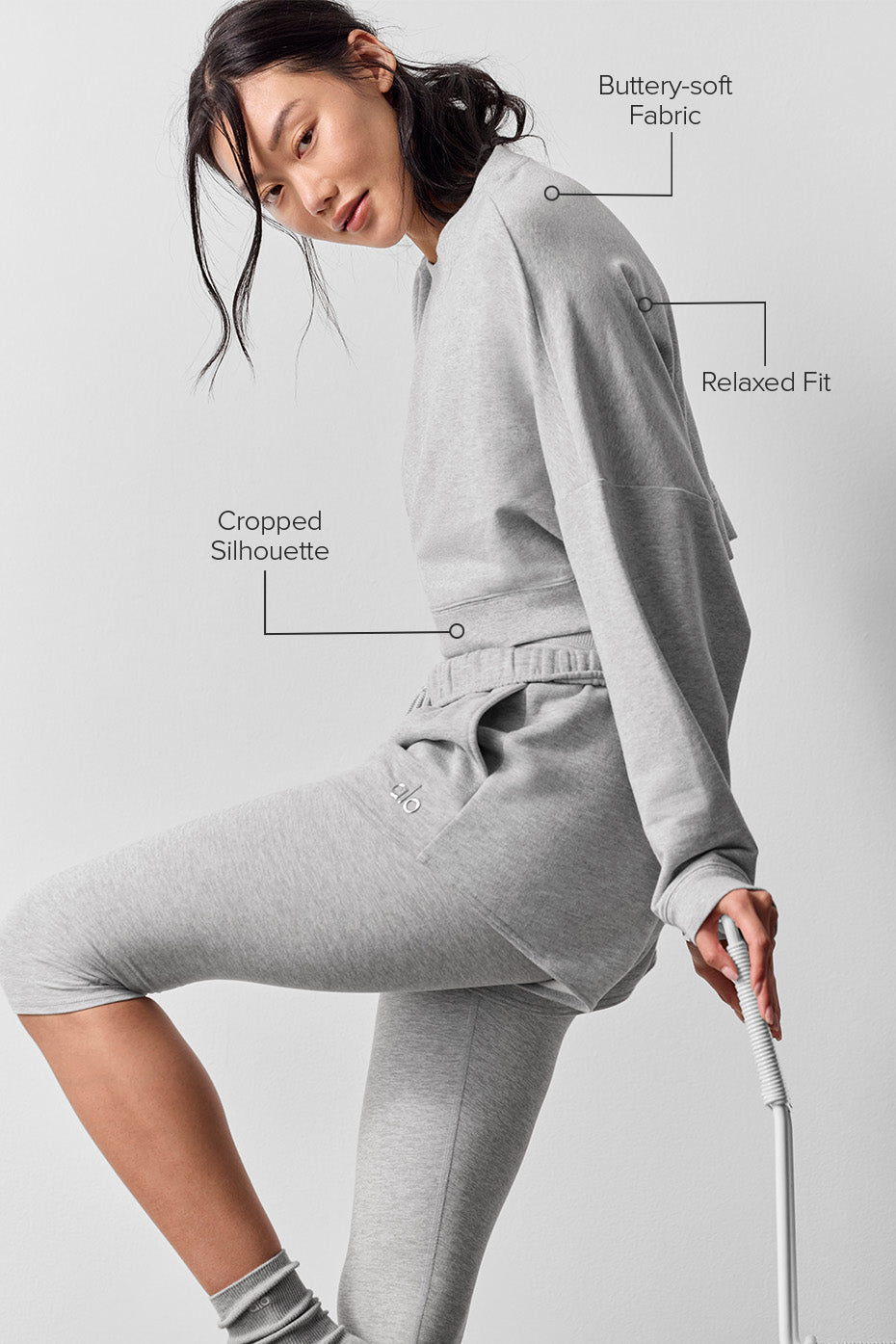 Close-up of Comfort Colors sweatshirt fabric texture